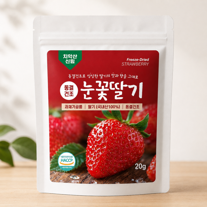 동결건조 눈꽃 딸기